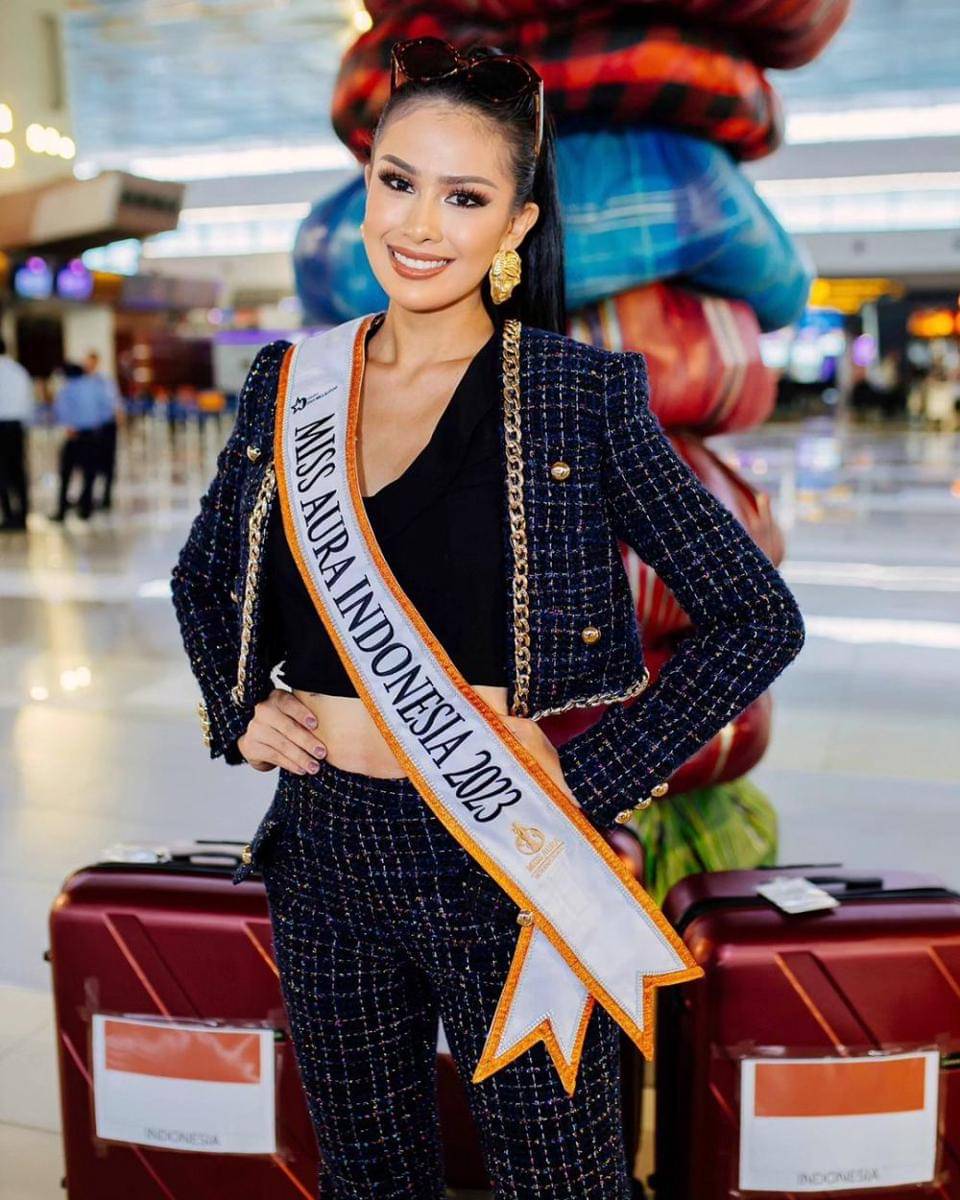 Potret Keberangkatan Sahida Sheik untuk Wakili Indonesia ke Ajang Miss Aura International 2023 (Instagram.com/yayasanduniamegabintang)