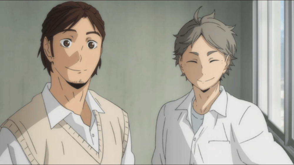 Asahi dan Sugawara (dok. Production I.G/ Haikyuu!!)