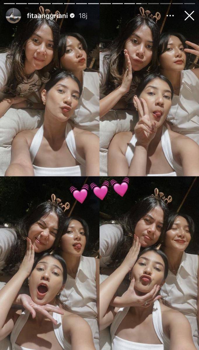 potret Adinda Thomas kembali dapat kejutan bridal shower dari bestie (Instagram.com/fitaanggriani)