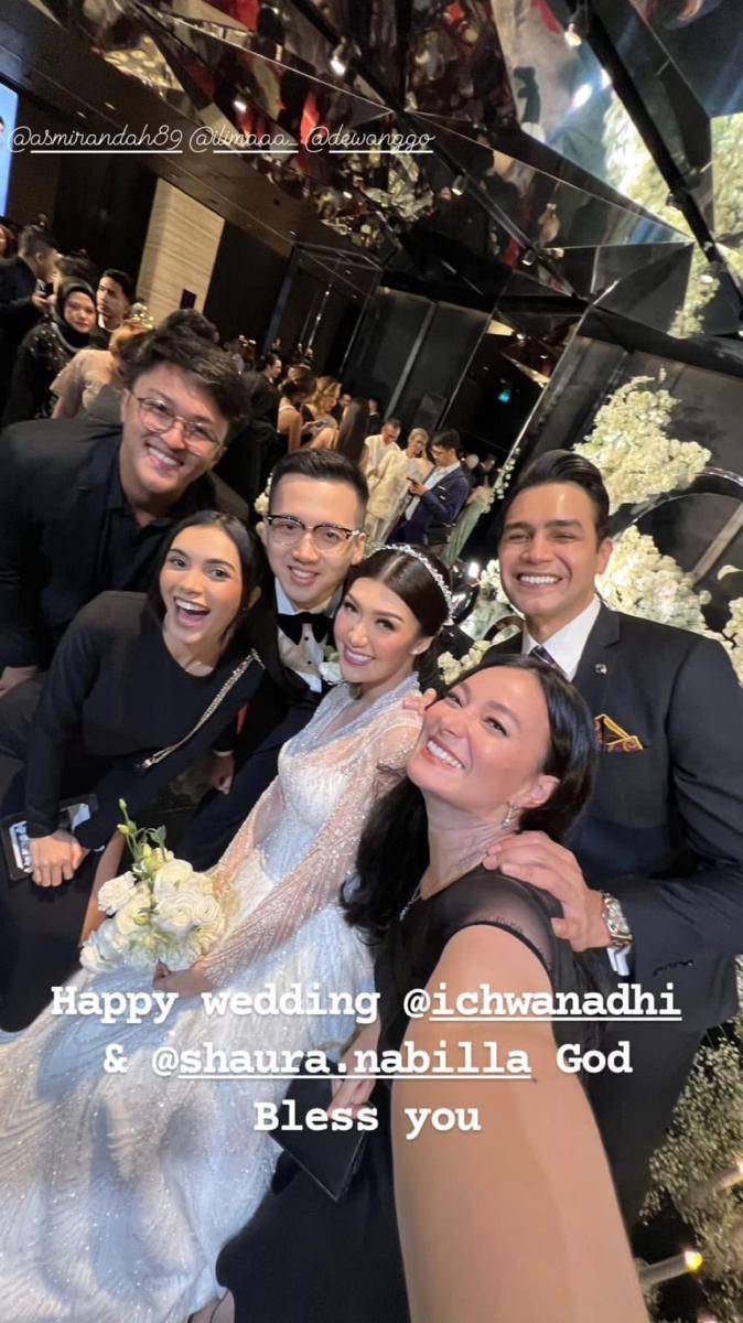 potret tamu artis hadiri resepsi Shaura Nabilla (instagram.com/jonas.rivanno)