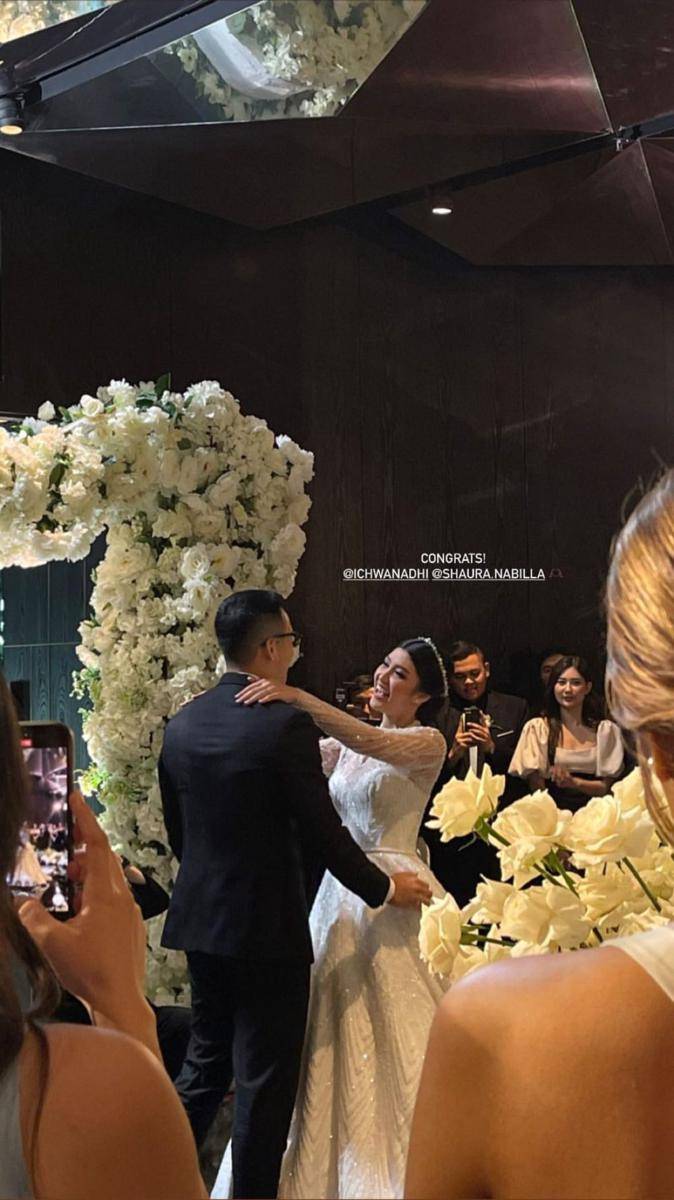 momen resepsi Shaura Nabilla (instagram.com/azisfjr)