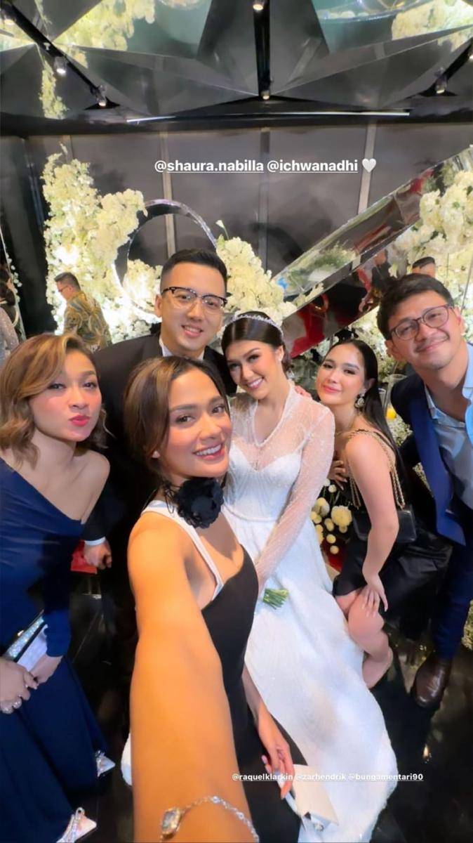potret tamu artis hadiri resepsi Shaura Nabilla (instagram.com/andiannsyah)