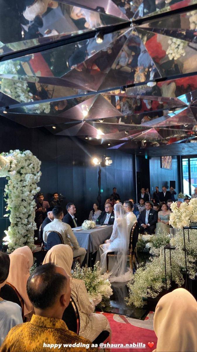 momen akad nikah Shaura Nabilla (instagram.com/mdaffaefranda)