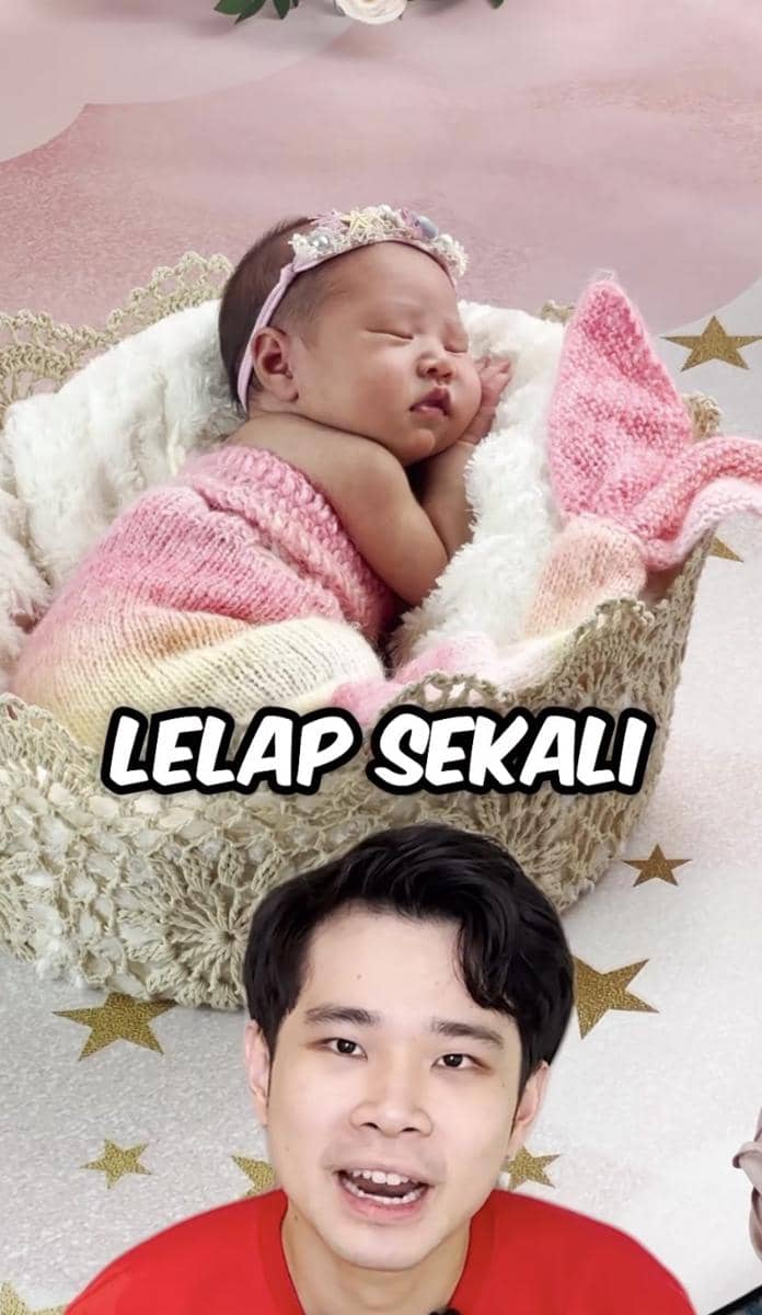 potret di balik newborn photoshoot Sophia, anak Jess No Limit (Instagram.com/jessnolimit)