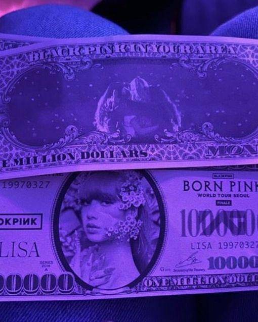 Uang Mainan Bergambar Lisa dan Member Blackpink (instagram.com/blackpink_uri)