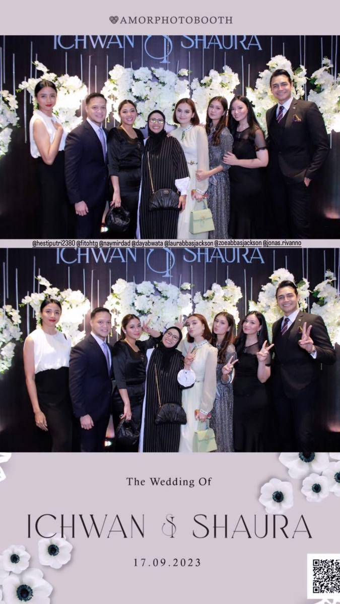 potret tamu artis hadiri resepsi Shaura Nabilla (instagram.com/asmirandah89)