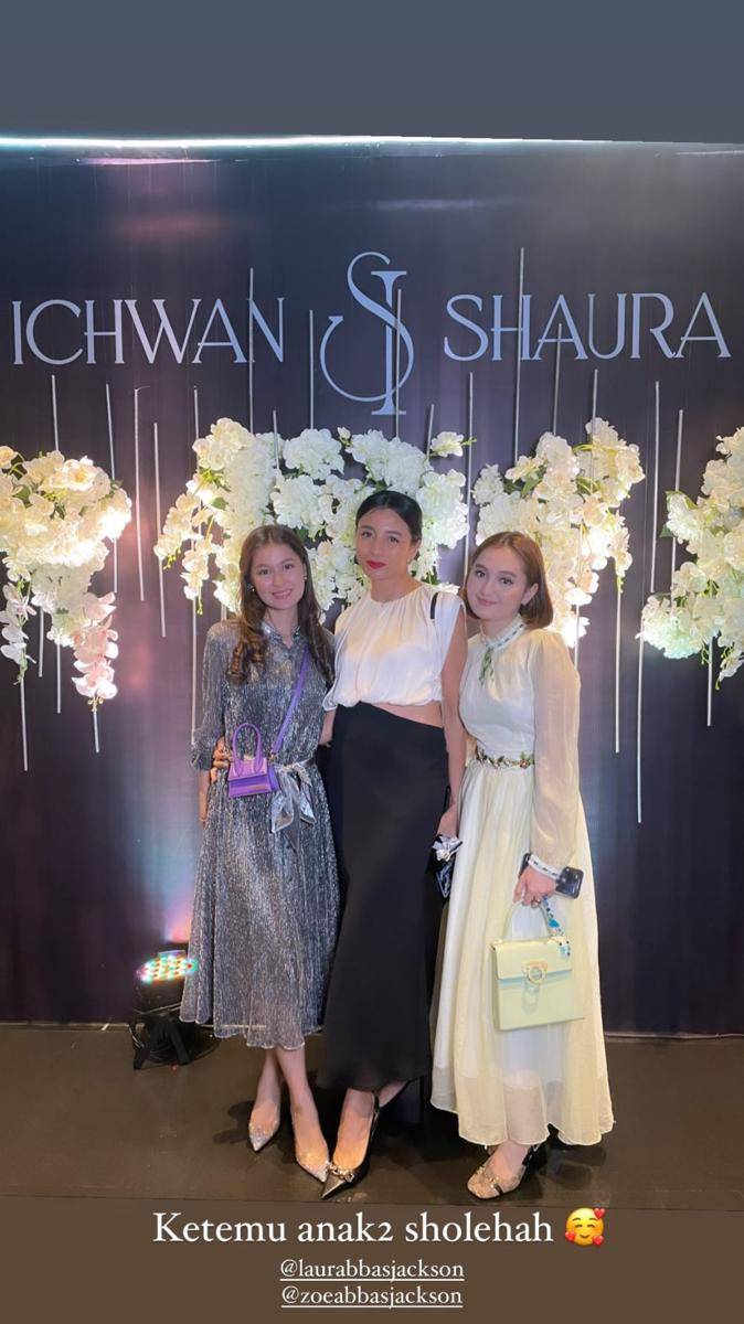 potret tamu artis hadiri resepsi Shaura Nabilla (instagram.com/hestiputri2380)