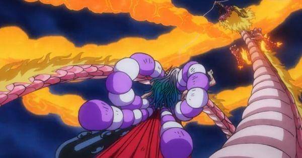 Momonosuke berhasil membuat awan api ( Dok. Toei Animation / One Piece )