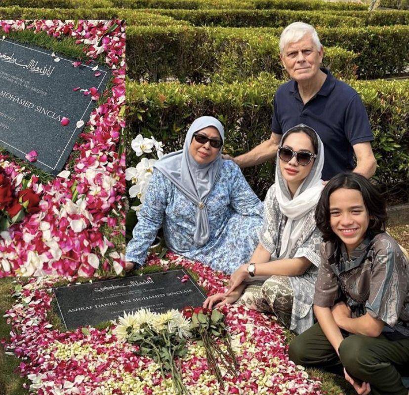 potret BCL nyekar ke makam mendiang Ashraf (Instagram.com/bclsinclair)