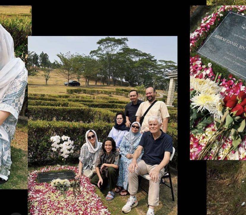 potret BCL nyekar ke makam mendiang Ashraf (Instagram.com/bclsinclair)