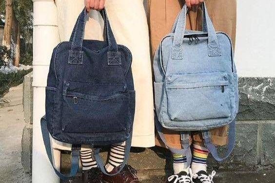ilustrasi tas denim (pinterest.com/Shop Harajuku)
