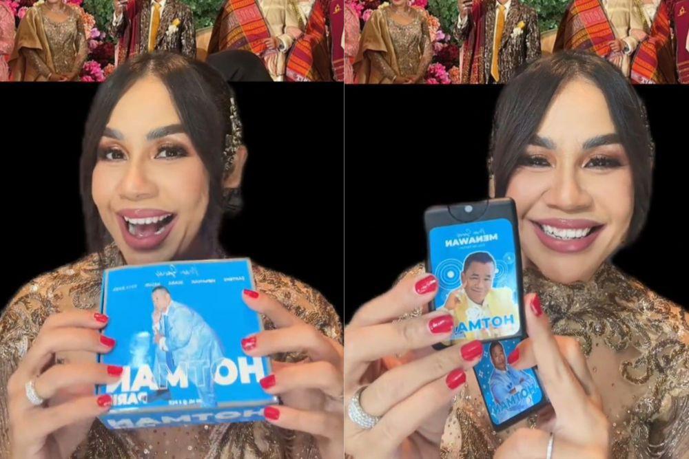 7 Potret Melaney Ricardo Spill Souvenir Pernikahan Fritz Hutapea, Wow!