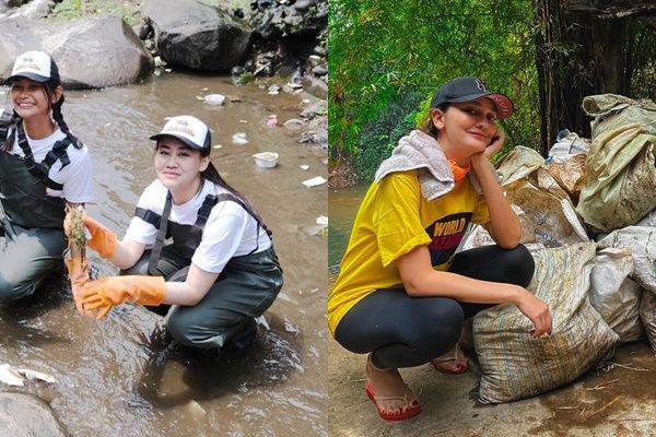 8 Potret Artis Bersihkan Sampah di Sungai dan Pantai, Cintai Bumi