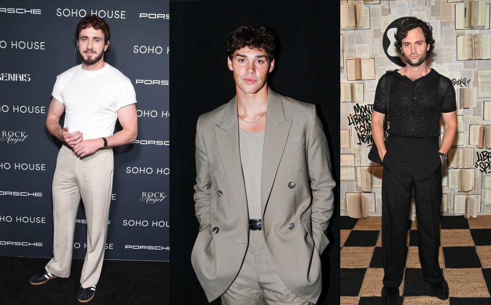 Paul Mescal, Noah Beck, Penn Badgley di NYFW 2023 (instagram.com/gqspain) | (instagram.com/noahbeck