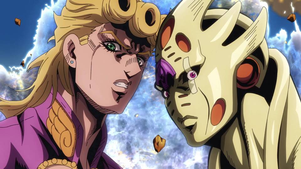 Giorno Giovanna dan Golden Experience Requiem (dok. David Production/JoJo's Bizarre Adventure)