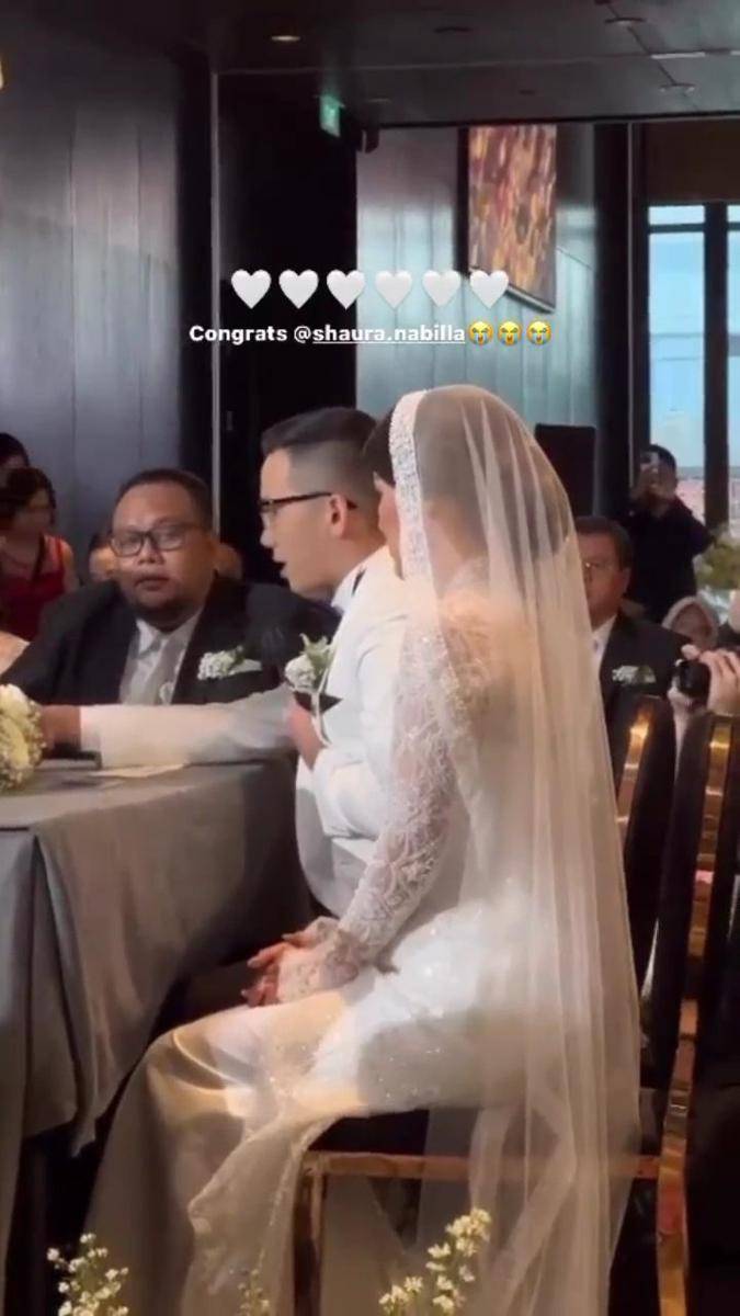 momen akad nikah Shaura Nabilla (instagram.com/deasonaa)