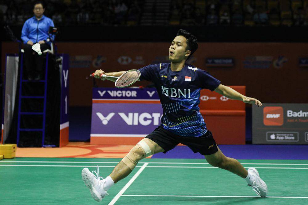 Anthony Ginting di Hong Kong Open 2023 (dok. PP PBSI)