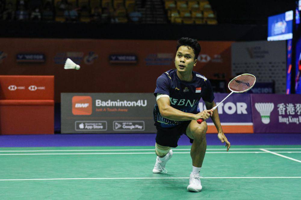 Anthony Ginting di Hong Kong Open 2023 (dok. PP PBSI)
