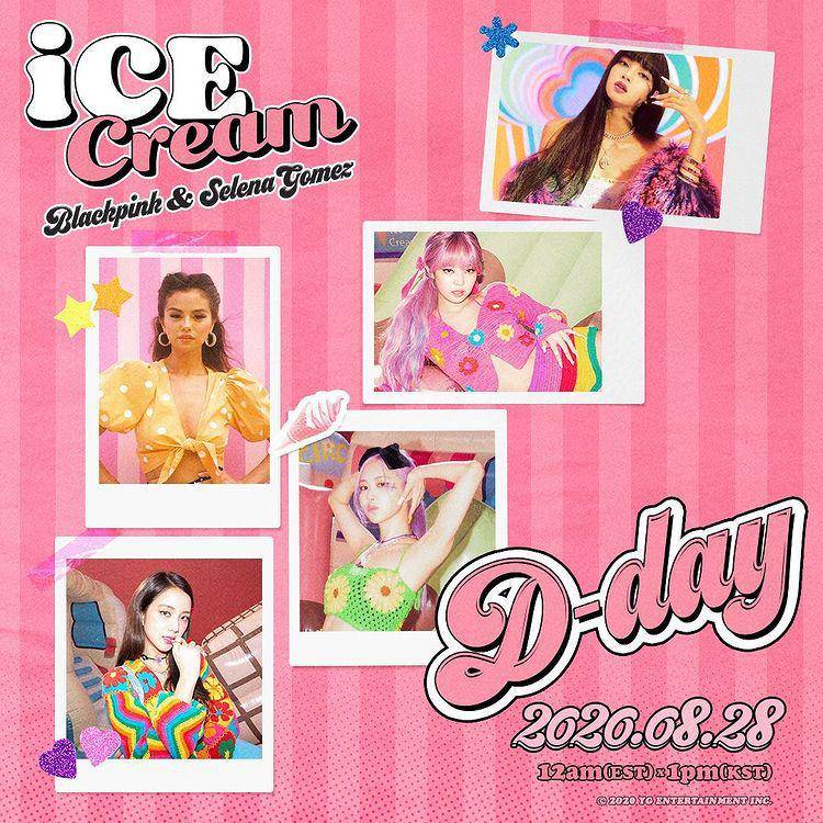 Poster promosi "Ice Cream" (instagram.com/yg_ent_official)