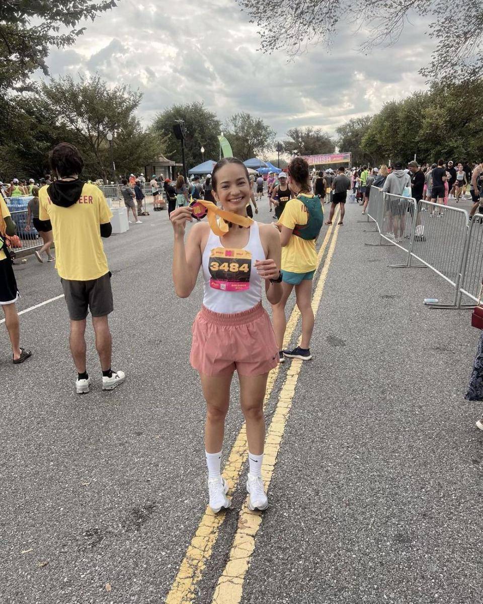 potret Enzy Storia ikut Race Half Marathon di Washington (instagram.com/enzystoria)