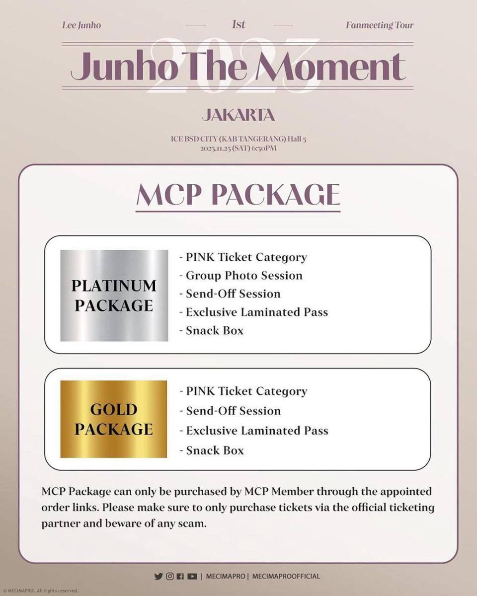benefit tiket fan meeting Junho 2PM di Jakarta (instagram.com/mecimapro)