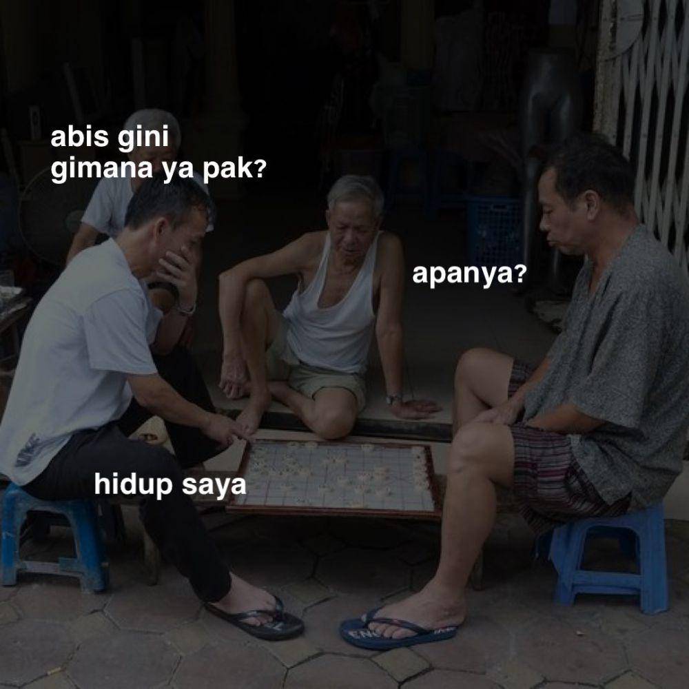 meme dihajar kehidupan (twitter.com/tololmeroket)