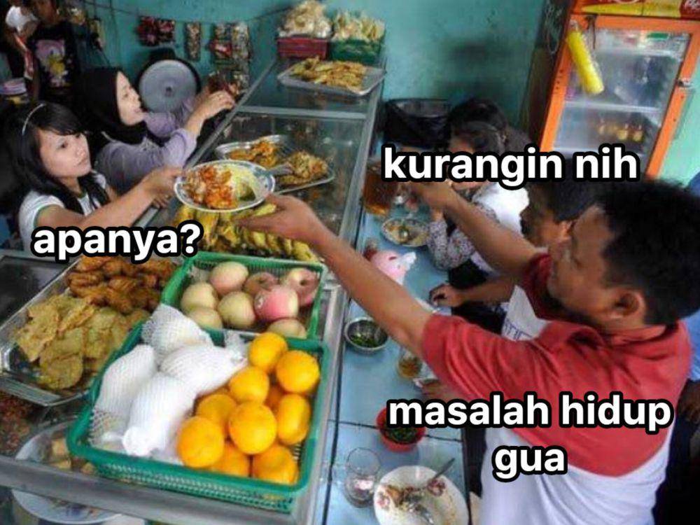 meme dihajar kehidupan (twitter.com/tololmeroket)