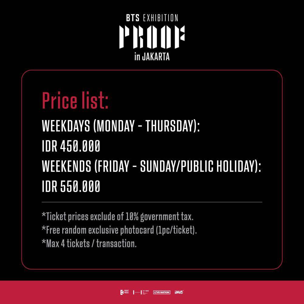 poster BTS Exhibition: Proof in Jakarta (instagram.com/ime_indonesia)