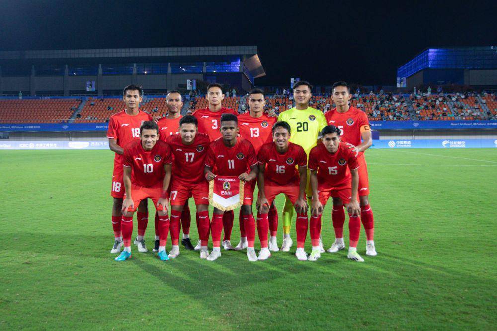 Timnas Indonesia U-24 saat berlaga di Asian Games 2022. (dok. NOC Indonesia)