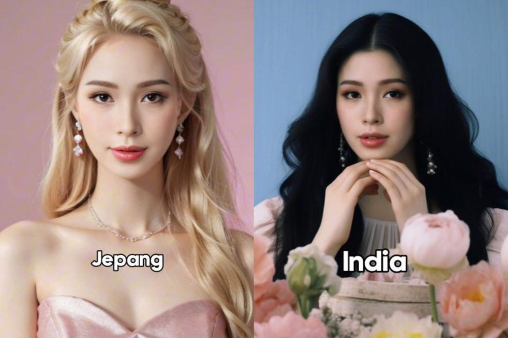 7 Foto Wajah Lady Nayoan Versi Berbagai Negara, bak Masih Gadis!