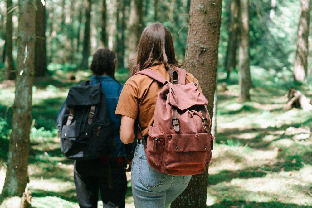 ilustrasi memakai tas ransel saat traveling (pexels.com/Ivan Samkov)