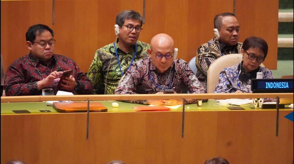 Delegasi Indonesia di SMU ke-78 PBB (Dok. Billy PTRI New York)