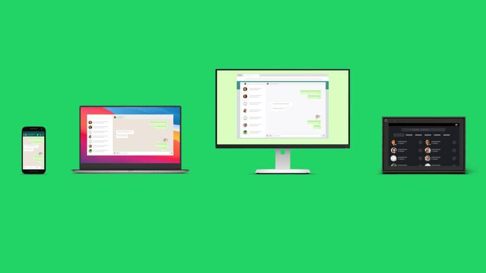 ilustrasi WhatsApp di banyak perangkat (dok. Meta)