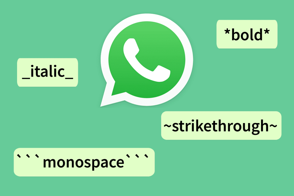 ilustrasi dukungan format teks di WhatsApp (dok. Meta)