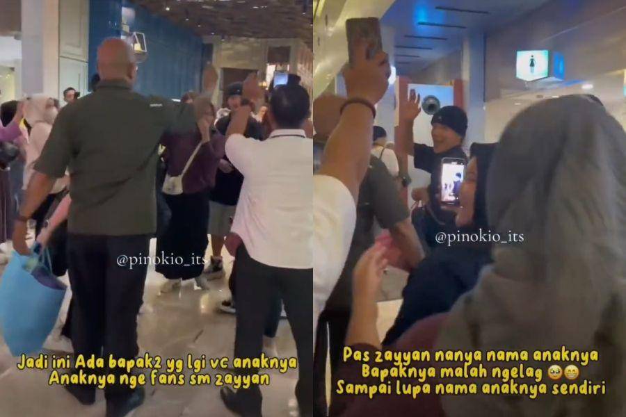 Zayyan XODIAC di bandara untuk balik ke Korea, Selasa (19/9/2023). (tiktok.com/@pinokio_its)