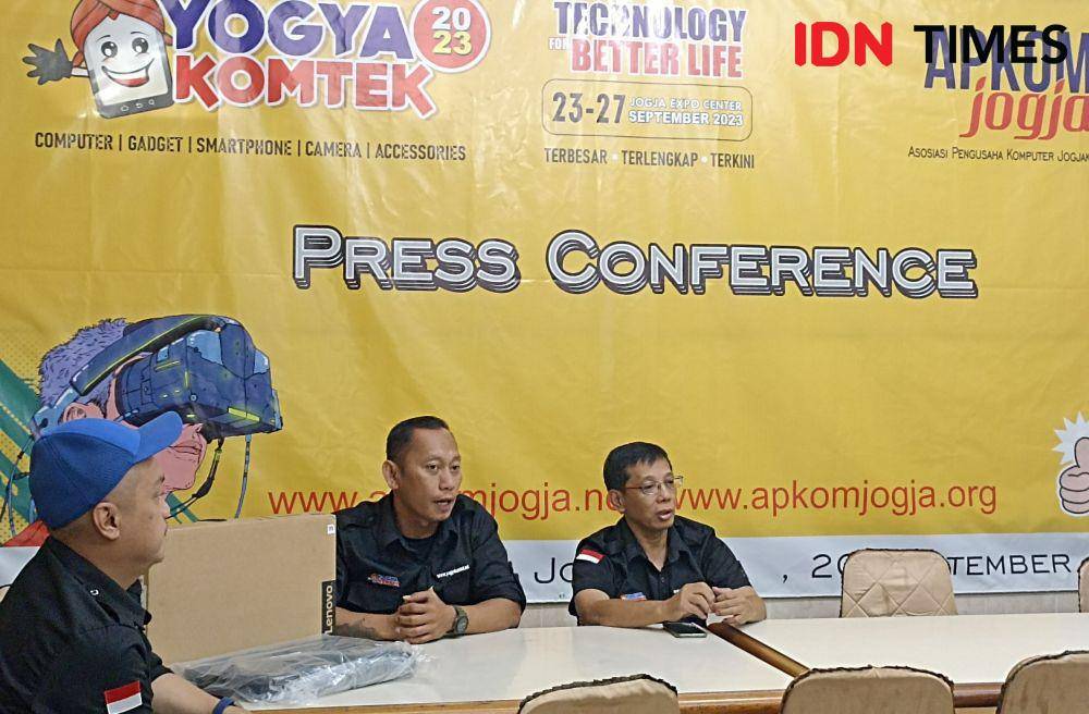Jumpa pers YOGYAKOMTEK 2023. (IDN Times/Herlambang Jati Kusumo)