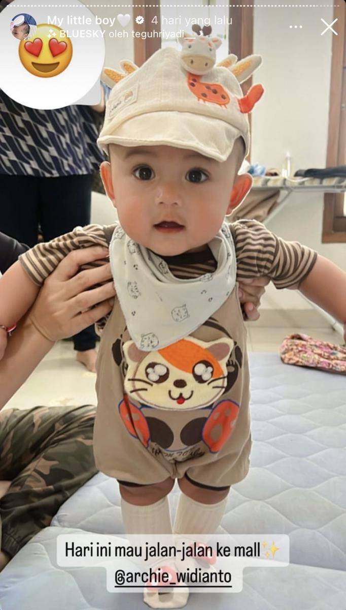 potret terkini Archie anak Marshel Widianto yang disebut mirip Cipung (Instagram.com/ceseniy)
