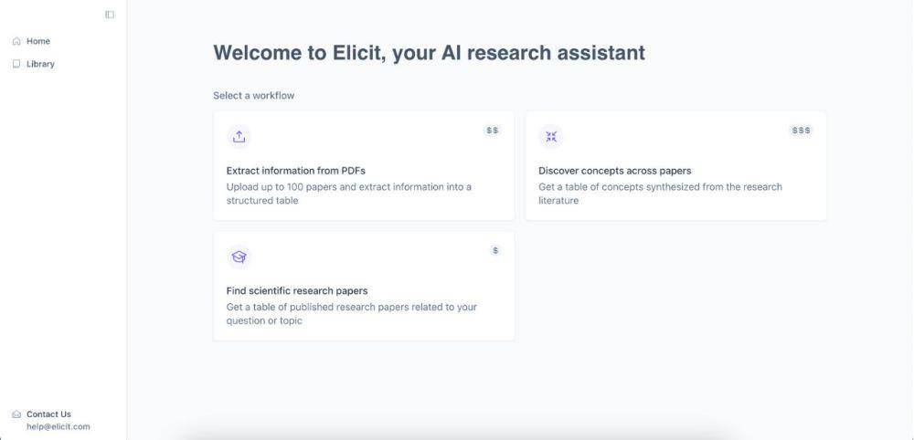 ilustrasi fitur AI Elicit (dok. Elicit)