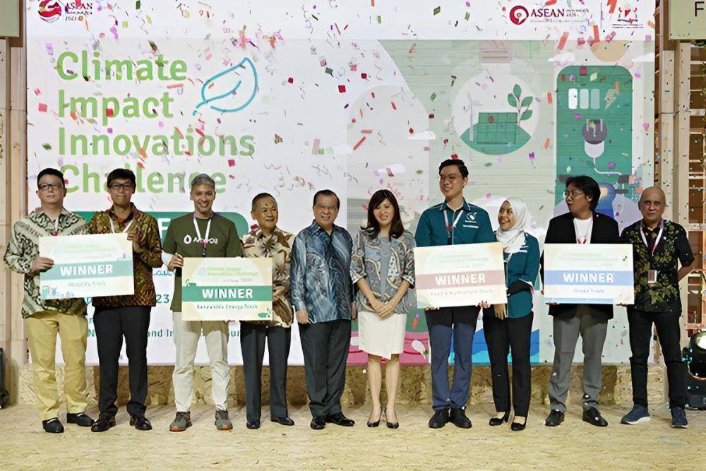 East Ventures dan Temasek Foundation mengumumkan empat pemenang Climate Impact Innovations Challenge (CIIC) 2023 di The Ritz-Carlton Pacific Place, Jakarta, (2/9). (Dok. East Ventures)
