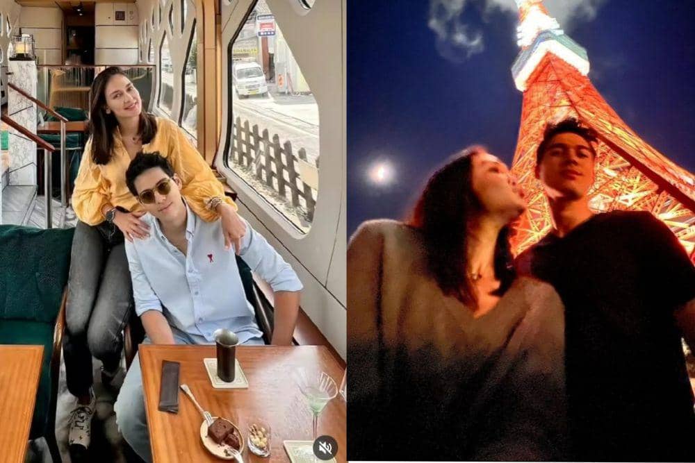 10 Potret Romantis Luna Maya dan Maxime Bouttier di Jepang