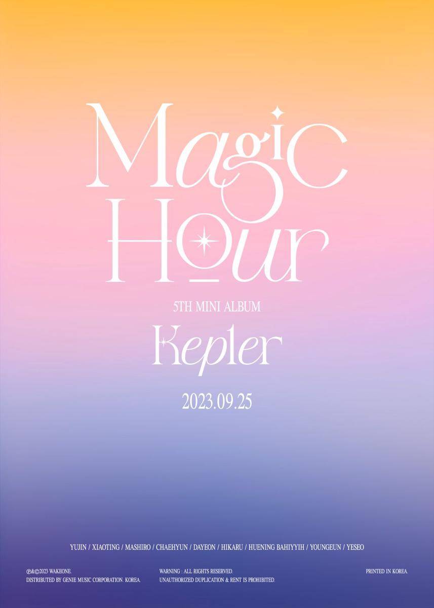 teaser mini album Kep1er bertajuk Magic Hour (twitter.com/official_kep1er)