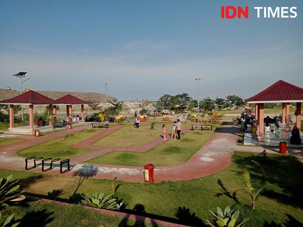 Ini Potret Taman TPA Terjun yang Viral, Selalu Ramai Pengunjung