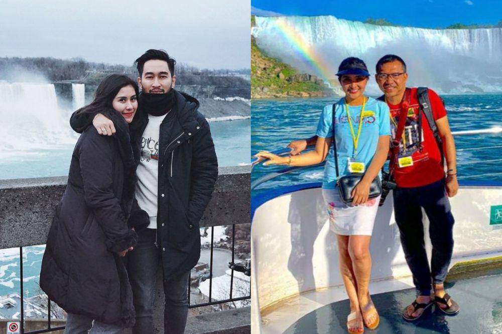 potret para seleb liburan ke Air Terjun Niagara (instagram.com/syahnazs | instagram.com/ashanty_ash)