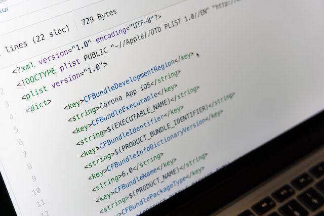 Baris code dalam css. Pexels.com/Markus Winkler