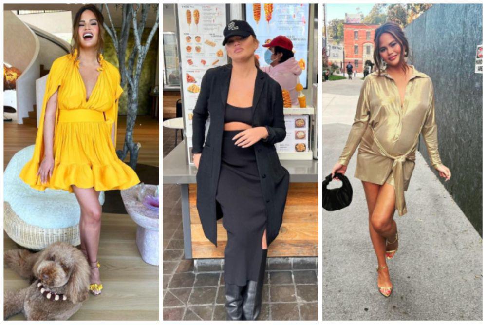 9 Inspirasi Outfit Pesta ala Chrissy Teigen, Auto Jadi Pusat Perhatian