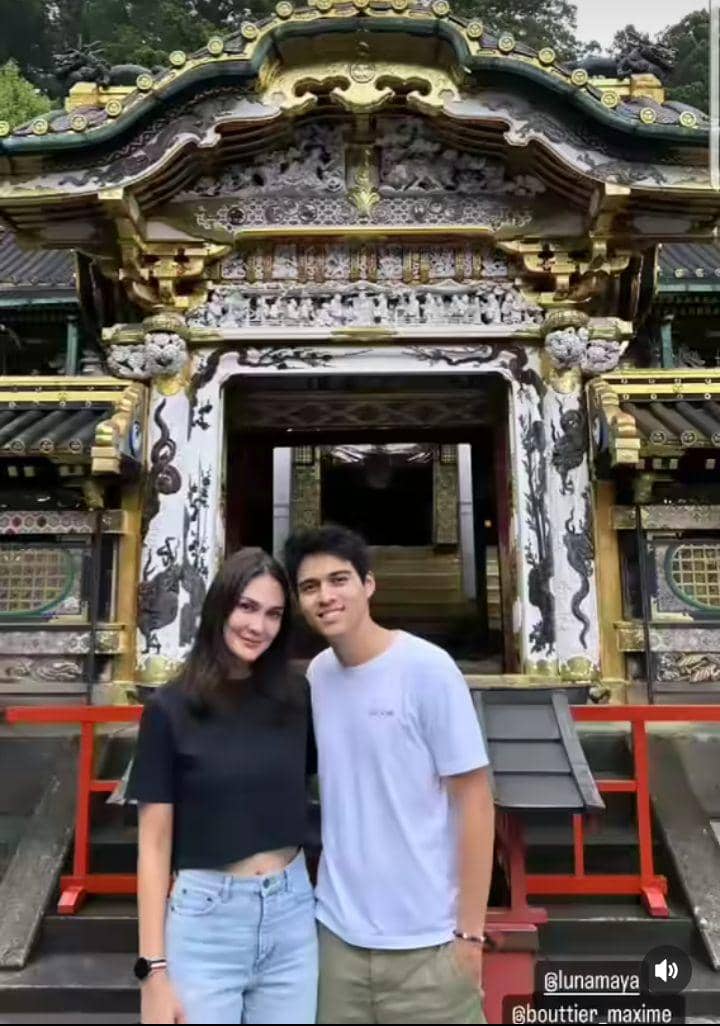 Luna dan Maxime di Jepang (Instagram.com/afra.ray)