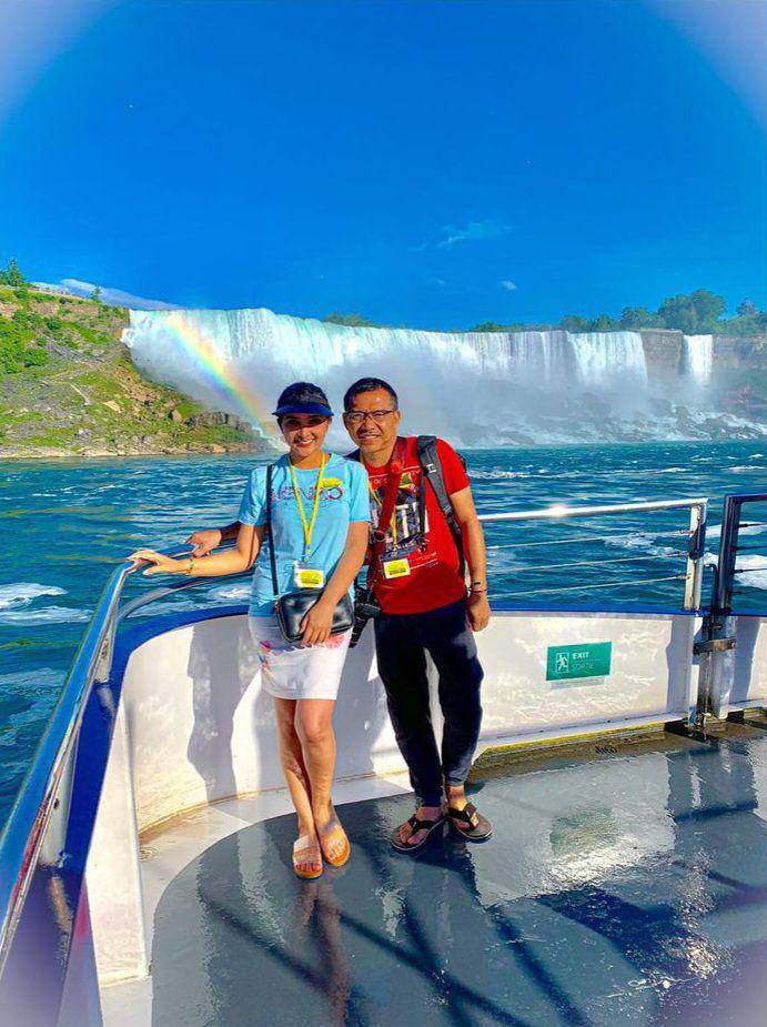 potret Anang Hermansyah dan Ashanty liburan ke Air Terjun Niagara (instagram.com/ashanty_ash)