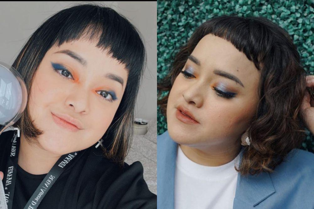 9 Gaya Makeup  Elizabeth Christina, Berani Tampil Unik!