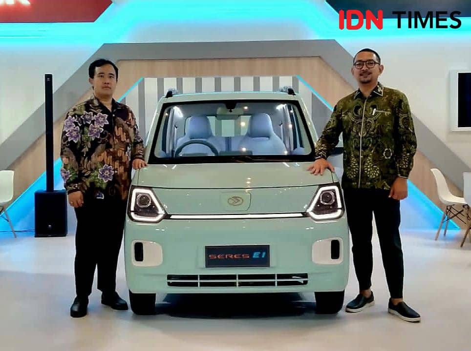 Seres E1 diluncurkan dengan harga di bawah Rp200 juta di GIIAS Surabaya. IDN Times/Ardiansyah Fajar.