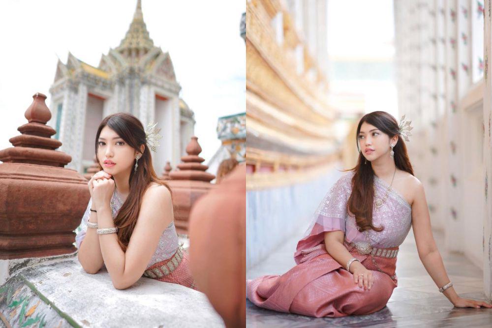 10 Potret Liburan Dewi Paramita ke Thailand, Pakai Chut Thai